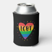 LGBTレインボーハート 缶クーラー (缶裏面)