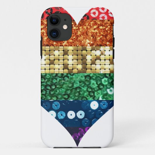 lgbtレインボーハート Case-Mate iPhoneケース (裏面)