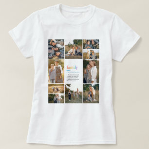 LGBTレインボーファミリー定義フォトコラージュ Tシャツ
