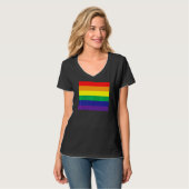 LGBTレインボーフィストプライド月マーチレッグクソクゲイプリド Tシャツ (正面フル)