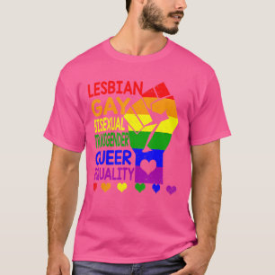 LGBTレインボーフィストプライド月マーチレッグクソクゲイプリド Tシャツ