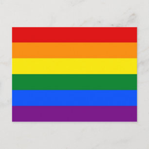 LGBTレインボーフラグ付きポストカード ポストカード