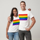 LGBTレインボーフラグ付きTシャツ Tシャツ (ユニセックス)
