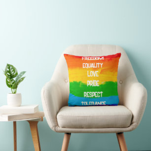 LGBTレインボーフラグ装飾用クッション-プライド装飾品 クッション