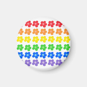 LGBTレインボーフラワーズゲイプライド自由と平等 マグネット