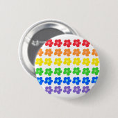 LGBTレインボーフラワーズゲイプライド自由と平等 缶バッジ (正面&裏面)