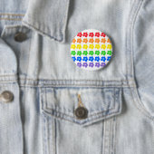 LGBTレインボーフラワーズゲイプライド自由と平等 缶バッジ (インサイチュ)