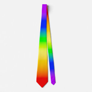 LGBTレインボープライドグラデーショングラデーシストライプョン ネクタイ