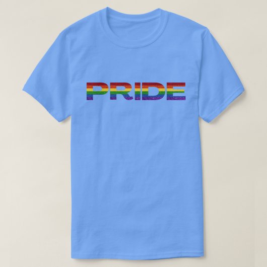 LGBTレインボープライドグリッター Tシャツ (デザイン正面)