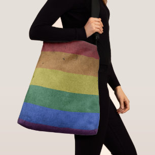 LGBTレインボープライドフラグレトロスタイル クロスボディバッグ