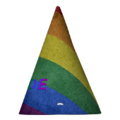 LGBTレインボープライドフラグレトロスタイル パーティーハット (右)