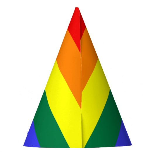 LGBTレインボープライドフラグ&プライド文字パーティー帽子 パーティーハット (裏面)