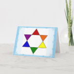 LGBTレインボープライドユダヤ人スターハヌカー（ユダヤ教の祭り）カード シーズンカード<br><div class="desc">愛する人々の皆さ最高のんにハヌカー（ユダヤ教の祭り）を祈り、そしていつも！</div>