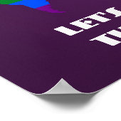 LGBTレインボープライド世界地図ポスター ポスター (角)