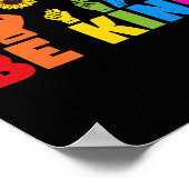 LGBTレインボープライド月ASL親切なハンドサインL ポスター (角)