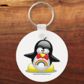 LGBTレインボーペンギン キーホルダー (正面)