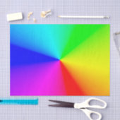 LGBTレインボーラジアルカラー 薄葉紙 (クラフト)