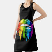 LGBTレインボーリップゲイプライド エプロン (インサイチュ)