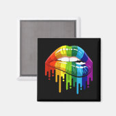 LGBTレインボーリップゲイプライド マグネット (正面/裏面)