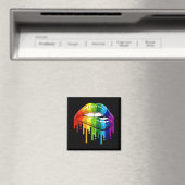 LGBTレインボーリップゲイプライド マグネット (インサイチュ (食洗機))