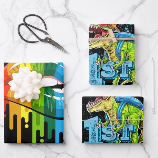 LGBTレインボーリップゲイプライド ラッピングペーパーシート (正面)