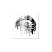 LGBTレインボーリップゲイプライド ラバースタンプ (インプリント)