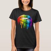 LGBTレインボーリッププライドゲイ同性愛レズビアン Tシャツ (正面)