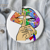 LGBTレインボーリップ 缶バッジ (インサイチュ)