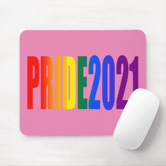 LGBTレインボー国旗の色LGBTQゲイプライド2021 マウスパッド (マウス)