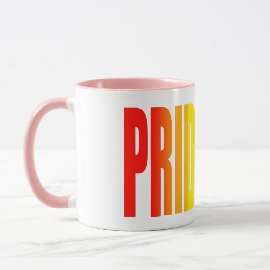 LGBTレインボー国旗の色LGBTQゲイプライド2021 マグカップ (左)