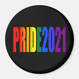 LGBTレインボー国旗の色LGBTQゲイプライド2021 マグネット