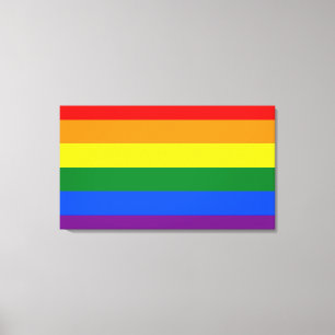 LGBTレインボー国旗 キャンバスプリント