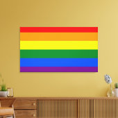 LGBTレインボー国旗 キャンバスプリント (インサイチュ (リビング))