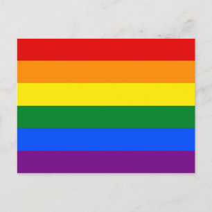 LGBTレインボー国旗 ポストカード