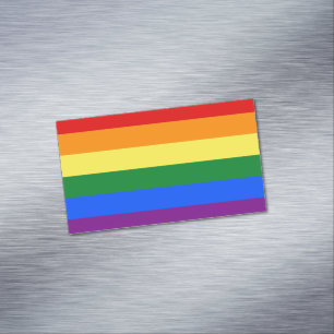 LGBTレインボー国旗 マグネット名刺