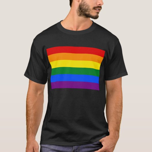 LGBTレインボー国旗 Tシャツ (正面)