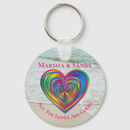 LGBTレインボー愛は全て良い キーホルダー