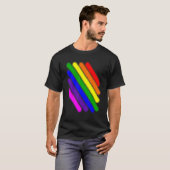 Lgbtレインボー拡散Lgbtではない Tシャツ (正面フル)