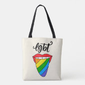 LGBTレインボー·タング トートバッグ (裏面)