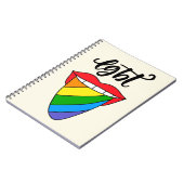 LGBTレインボー·タング ノートブック (左側)