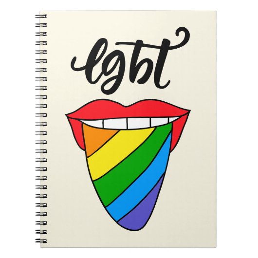 LGBTレインボー·タング ノートブック (正面)