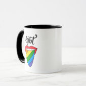 LGBTレインボー·タング マグカップ (正面左)
