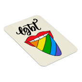 LGBTレインボー·タング マグネット (右側)