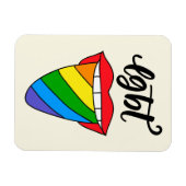 LGBTレインボー·タング マグネット (横)
