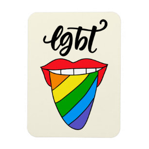 LGBTレインボー·タング マグネット