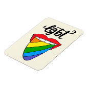 LGBTレインボー·タング マグネット (左側)