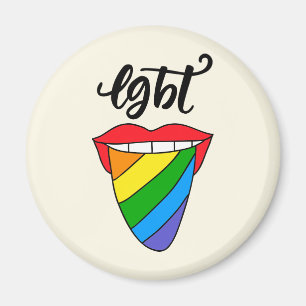 LGBTレインボー·タング マグネット