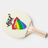 LGBTレインボー·タング 卓球ラケット (横)