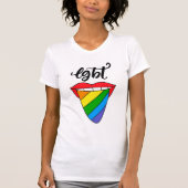 LGBTレインボー·タング Tシャツ (正面)