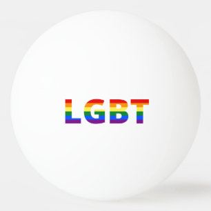 LGBTレインボー 卓球ボール